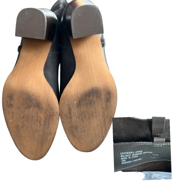 Nordstrom Brown Leather and SuedeTall Boot Size 10M - Picture 5 of 5